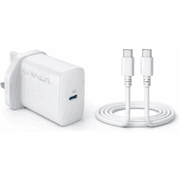 Anker USB C Plug 20W Ultra Fast Wall Charger For iPhone, iPad, iPod And More (5 ft USB-C to USB-C Cable Included) , White product image