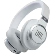 JBL Live 660NC Adaptive Noise Cancelling Over-Ear Bluetooth 5.0 Up to 50H Battery Speed Charge Ambient Aware Voice Assistant integration TalkThru - White product image