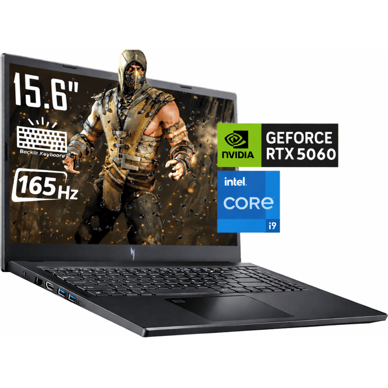 Acer Nitro V 15 (2025) ANV15-52-95ND 13Gen Intel Core i9 14-Cores w/ Nvidia RTX 5060 8GB DDR7 & IPS 165 Hz Display - Black