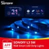 SONOFF 5M L3 LED Strip, WiFi 5050 RGB Strip, 16 Million Colors, Adjustable Brightness Mode, Compatible with Alexa/Google Home/SmartThings, for Bedroom, Party product thumbnail 1