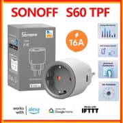 SONOFF S60TPF WiFi Smart Socket 16A 4000W Smart Plug with Current Measurement, Overload Protection, Voice Controlled, Compatible with Alexa/Google Home (WiFi 2.4) product image