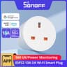 SONOFF S60 13A UK WiFi Smart Plug Socket Mini with Energy Monitoring, Remote Control, Smart Scheduling, Works with Alexa/Google Home/IFTTT, 2.4 GHz, No Hub Required product thumbnail 1