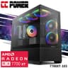 CC Power 7700XT-103 Gaming PC NEW 9Gen AMD Ryzen 7 7700 8-Cores w/ AMD Radeon RX 7700 XT 12GB & DDR5 Memory & Advanced Air Cooler product thumbnail 1