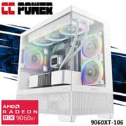 CC Power 9060XT-106 Gaming PC NEW Intel Ultra 5 10-Cores w/ AMD Radeon RX 9060 XT 8GB DDR6 & Advanced Air Cooler product image