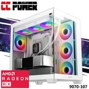 CC Power 9070-107 Gaming PC 14Gen Intel Core i7 K-Series 20-Cores w/ AMD Radeon 9070 16GB DDR6 & Liquid Cooler product image