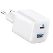 Anker USB C Charger Adapter, 33W 2 Port Compact Charger with Foldable Plug for iPhone 17/16 Series, Galaxy, and More - White product image
