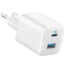 Anker USB C Charger Adapter, 33W 2 Port Compact Charger with Foldable Plug for iPhone 17/16 Series, Galaxy, and More - White product thumbnail 1