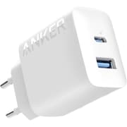 Anker Charger Power-port 20W USB C Gan Charger, 20W Maximum Output, USB-C and USB-A Port - White product image