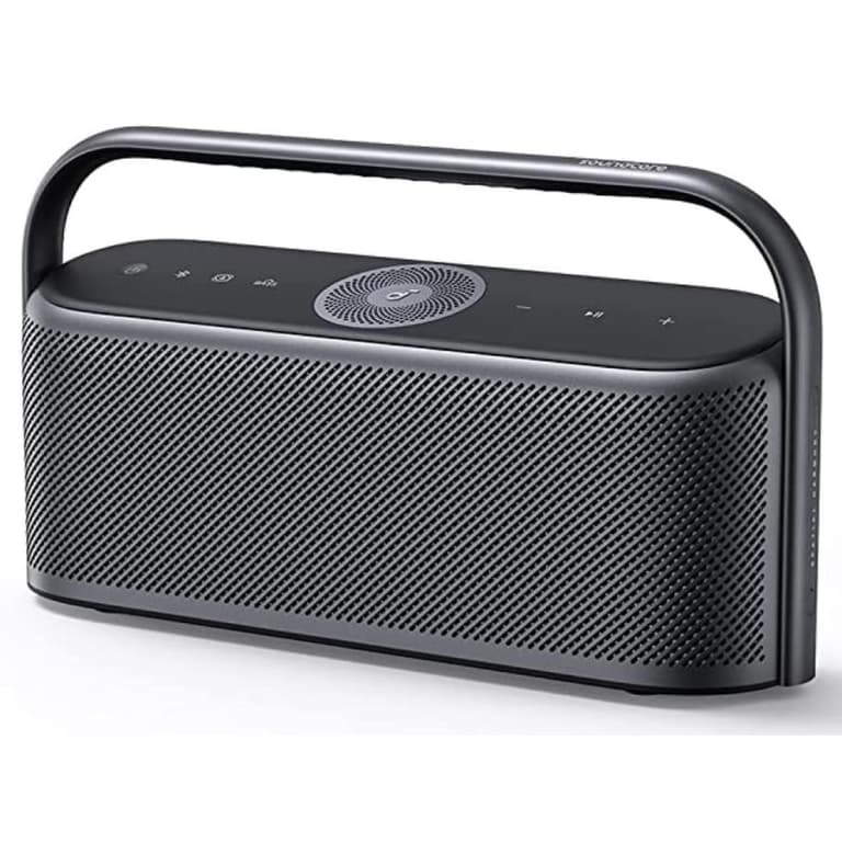 Anker Soundcore Motion X600 Portable Bluetooth Speaker, Hi-Res Spatial Audio with Wireless 50W Sound, IPX7 Waterproof, Pro EQ, AUX-in, Portable Speaker for Home, Office, Backyard and Bathroom Use - Black