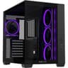 ASUS A32 PLUS ATX Computer Case, 4x Pre-Installed aRGB Fans, Up to 360mm Radiator & 10x 120mm Fan Support, 270° Panoramic View, Detach Side Panels, Black product thumbnail 1