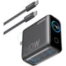 Anker Laptop Charger, 140W Max 4-Port GaN USB C Charger Block with Smart Display, Fast Charging Power Adapter, Touch Controls for MacBook, iPad, iPhone 17/16 Series (Include 5FT Cable, Non-Battery) - Black product thumbnail 1