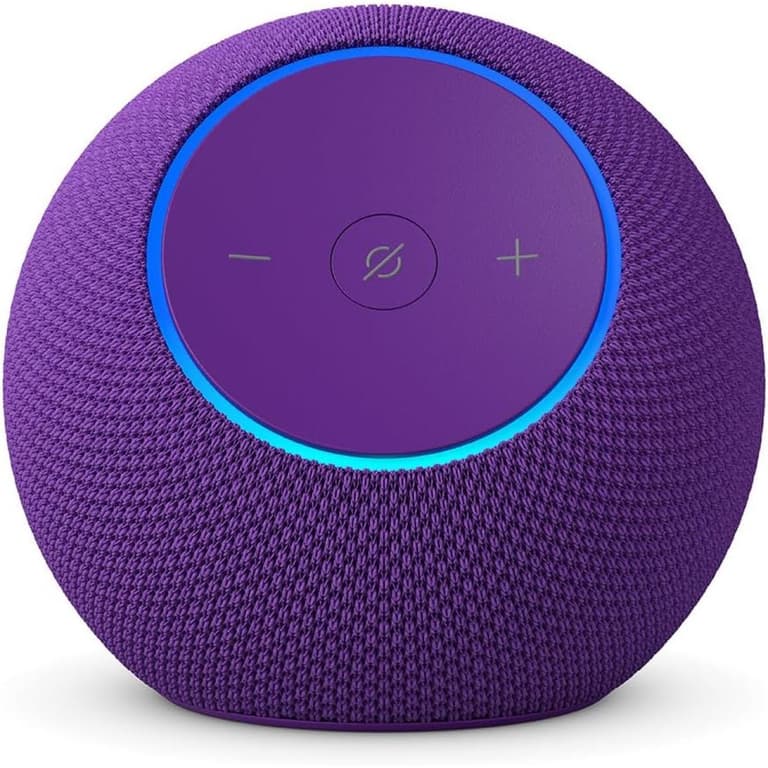 Amazon Echo Dot Max (newest model), Alexa speaker with room-filling sound and nearly 3x bass, Great for living rooms and medium-sized spaces, Designed for Alexa+ - Purple