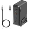 Promate GaNPort-140W Super-Speed GaNFast Charging Station with Power Delivery 3.1 & Quick Charge 3.0, Adaptive Fast Charging, Safety Protection, AC Power Cord, Black product thumbnail 1