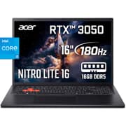 Acer Nitro Lite 16 (2025) NL16-71G-56UX 13Gen Intel Core i5 10-Cores w/ DDR5 Memory & Nvidia RTX 3050 6GB & 180 Hz Display - Black product image