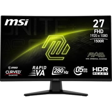 MSI MAG 274CXF 27" Curved 1500R 280Hz 0.5ms HDR Ready 102% sRGB 1.07 Billion Color Adaptive-Sync Support 120Hz For PS5 & XBox