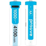 Proove AA Type-C Compact Energy Pro 4100mAh Lithium-ion 2-pack White Rechargeable Batteries product image
