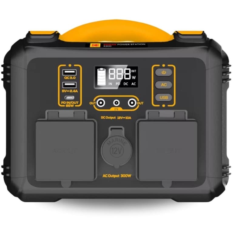 Kodak S300 Portable Station 236.25Wh Battery Capacity 600W Peak Output Power 180W Solar Input Power Optimal Performance with Kodak Solar Panels