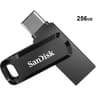 SanDisk 256GB Ultra Dual Drive Go 2-in-1 Flash Drive, 256GB Capacity, Type-A and Type-C Connectors, USB 3.2 Gen 1, 400 MB/s Max Read Speed, Swivel Cover with Keyring Hole, Black product thumbnail 1