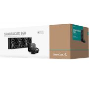 DeepCool SPARTACUS 360 LCD Liquid Cooler 360mm 6th Gen Pump 3400RPM 3.4" 640x480 TFT LCD Screen 2500 RPM Fan Speed 79.89 CFM Fan Airflow , Black product image