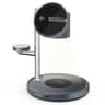 Promate Synergy 4-in-1 Qi2 Certified MagSafe Compatible Wireless Charging Station w/ Soft-Glow Night Lamp - Black product thumbnail 1