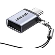 UGREEN Type C Male to USB 3.0 A Female Adapter Cable Lanyard 5Gbps High Speed Data Transfer PC Laptop MacBook - Space Gray product image