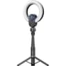 Promate VistaCam High-Precision 2K Ultra HD Webcam with Adjustable Ring Light, 90° Wide Angle Autofocus, Dual Omni-Directional Mics, and Universal Compatibility for Windows, macOS, and Linux, Black product thumbnail 1