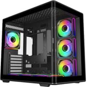 Cooler Master Elite 600 ATX Mid-Tower Case Black | 7X Pre-Installed Reverse ARGB Fans | Tempered Glass Side Panel | 360mm AIO & ATX Mobo Support | USB 3.2 Gen 2x2 Type-C | RTX 50 Series GPU Ready product image