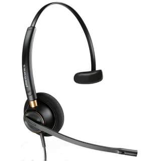 Poly - EncorePro 510 QD Wired Headset (Plantronics) - Works with Poly Call Center Digital Adapters - Acoustic Hearing Protection - Mono (Single-Ear)