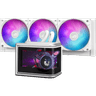 ASUS ROG Ryuo IV SLC 360 ARGB Liquid CPU Cooler, 6.67" AMOLED Display, 360mm Radiator, 3x 120mm MF-12C aRGB Fans, 2650 RPM Speed, 71.44 CFM Fan Airflow, White product thumbnail 1