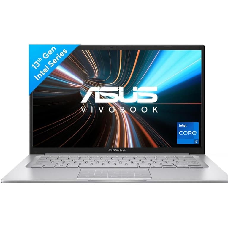 ASUS NEW Vivobook 14 (2023) X1404VA NEW 13th Gen Intel Core i7 10-Cores Thin & Light Military-Grade & Windows 11 Pre-Installed (Customized) - Silver