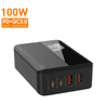 LDNIO A4809C GaN 100W PD Super Charging Desktop Charger Desktop Charger for Mobile Phone High Power Home Charger - Black product thumbnail 1