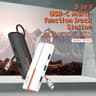 LDNIO DS-25U Laptop Docking Stations and Power Adapters Industrial USB C 3.0 HUB for Macbook 5 in 1 Port USB Hub - Black product thumbnail 1