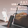 LDNIO DS-26U 6-in-1 PD Power Charging Multifunction Type c to USB Hub for macbook Usb Hubs - White product thumbnail 1