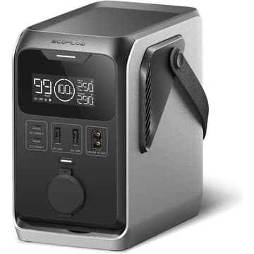 EcoFlow TRAIL 300 DC Portable Power Station, 288Wh LiFePO4 Power Bank, 300W DC Output, Compact Solar Generator for Camping, Travel, and Emergency Power
