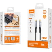 LDNIO TC11C Thunderbolt 4 Certified USB C to USB C Cable, 8K/4K Display/40Gbps / 240W Super-Fast Charger Cable 1M - Black product image