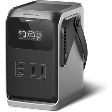 EcoFlow TRAIL 200 DC Portable Power Station, 192Wh LiFePO4 Battery, Solar Generator, 220W DC Output, Compact Power Bank for Camping, Travel, Outdoors, and Emergency Use