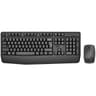 Promate ProCombo-14 Ergonomic Wireless Multimedia Keyboard with Palm Rest & Ambidextrous Mouse, 1200 DPI Sensor Resolution, Media Control, Palm Rest, English - Arabic Layout, Black product thumbnail 1