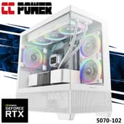 CC Power 5060TI-114 Gaming PC NEW 14Gen Intel I5 K-Series 14-Cores w/ Nvidia RTX 5070 12GB DDR7 & Liquid Cooler product image