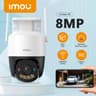 IMOU Cruiser SC 8MP 4K WiFi Camera Red-Blue Warning Lights Outdoor POE Security Camera Colorful Night Vision AI Human Detection product thumbnail 1