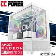 CC Power 9070XT-104 Gaming PC NEW 14Gen Intel I5 K-Series 14-Cores w/ AMD Radeon RX 9070 XT 16GB GDDR6 & Liquid Cooler product image