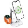 ACEFAST E39 4 in 1 Desktop Wireless Charger with Night Light Phone Watch Earphone Charging Station - White product thumbnail 1