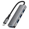 ACEFAST J15 4 in 1 USB-C Hub 5Gbps High Speed Data Transfer USB 3.0 Docking Station Plug and Play - Gray product thumbnail 1