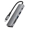 ACEFAST J18 6 in 1 USB-C Hub HDMI 4K 60Hz HD PD 90W Fast Charge Docking Station with SD / TF Card Slot - Gray product thumbnail 1