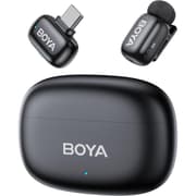 BOYA mini 2-05 Wireless Lavalier Microphone for iPhone 15-17/Android,Noise Cancellation,App Control, 48kHz/24-Bit, 30H Battery Mini Mic for Video Recording Interview Vlog(1TX + USB-C RX + Charging Case) product image