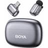 BOYA mini 2-05 Wireless Lavalier Microphone for iPhone 15-17/Android, Noise Cancellation Control, 48kHz/24-Bit, 30H Battery Mini Mic for Video Recording Interview Vlog (1TX + USB-C RX + Charging Case) - Space Gray product thumbnail 1