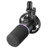 BOYA CastMic S60 USB & XLR RGB Dynamic Microphone, RGB & sound-reactive lighting for an immersive vibe, One-knob control for gain, volume, mix, and noise cancel - Black product thumbnail 1