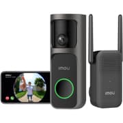 Imou DS3 4MP Panoramic Doorbell DB3 KIT, Video Doorbell 2K+ WiFi with Chime, 4MP Night Vision 5m, AI Package Detection App Alert, Head-to-Toe Panoramic View, Two-way Audio product image