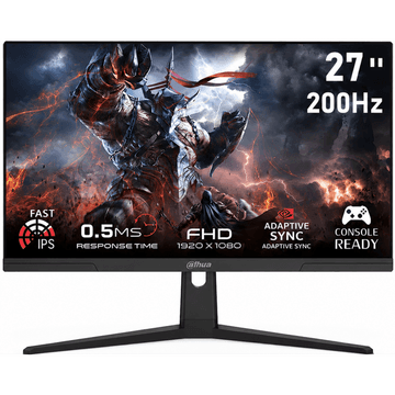 Dahua LM27-E231BN 27" FHD IPS Gaming Monitor - 200Hz, 0.5ms OD, HDR10, HDMI, DisplayPort - 1 Year Warranty