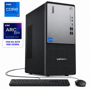 Lenovo NEW ThinkCentre NEO 50t Gen 5 (2024) Tower 14GEN Intel Core i7 20-Cores Wireless & Bluetooth w/ Intel Arc A310 LP 4GB GDDR6 - Black product image