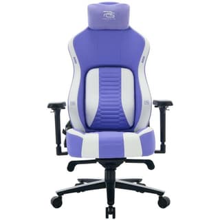 Proove Gaming Geek Gaming Chair White/Purple – Metal Frame, 4D Armrests, Class 4 Gas Lift